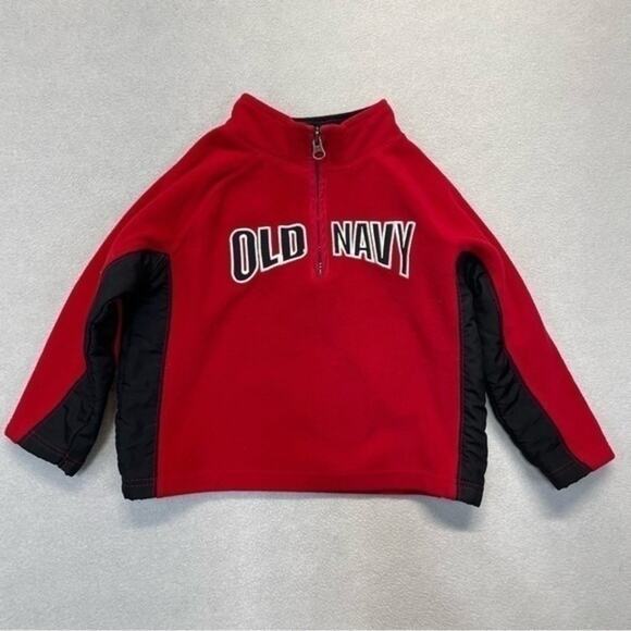 Old Navy Half Zip Pullover Sweatshirt Red boys Size 4T - Picture 6 of 7
